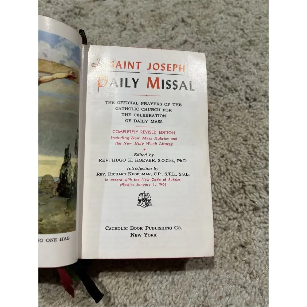 Vintage 1959 St Joseph Daily Missal Confraternity Version Catholic F26